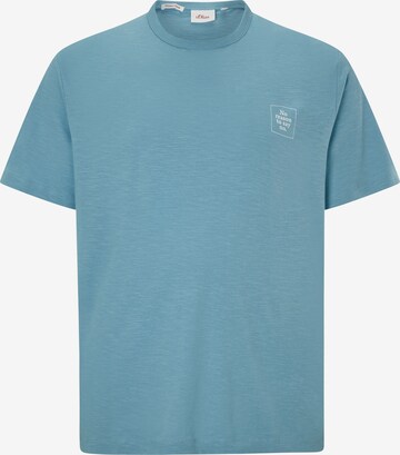 s.Oliver Men Big Sizes T-Shirt in Blau: predná strana