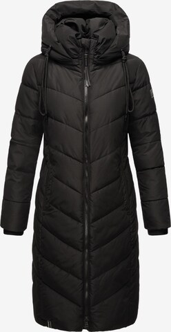 NAVAHOO Winter Coat 'Sahnekatzii XIV' in Black: front