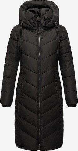 NAVAHOO Winter coat 'Sahnekatzii XIV' in Black: front