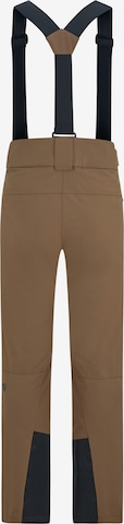 ZIENER Regular Workout Pants 'Tronador' in Brown