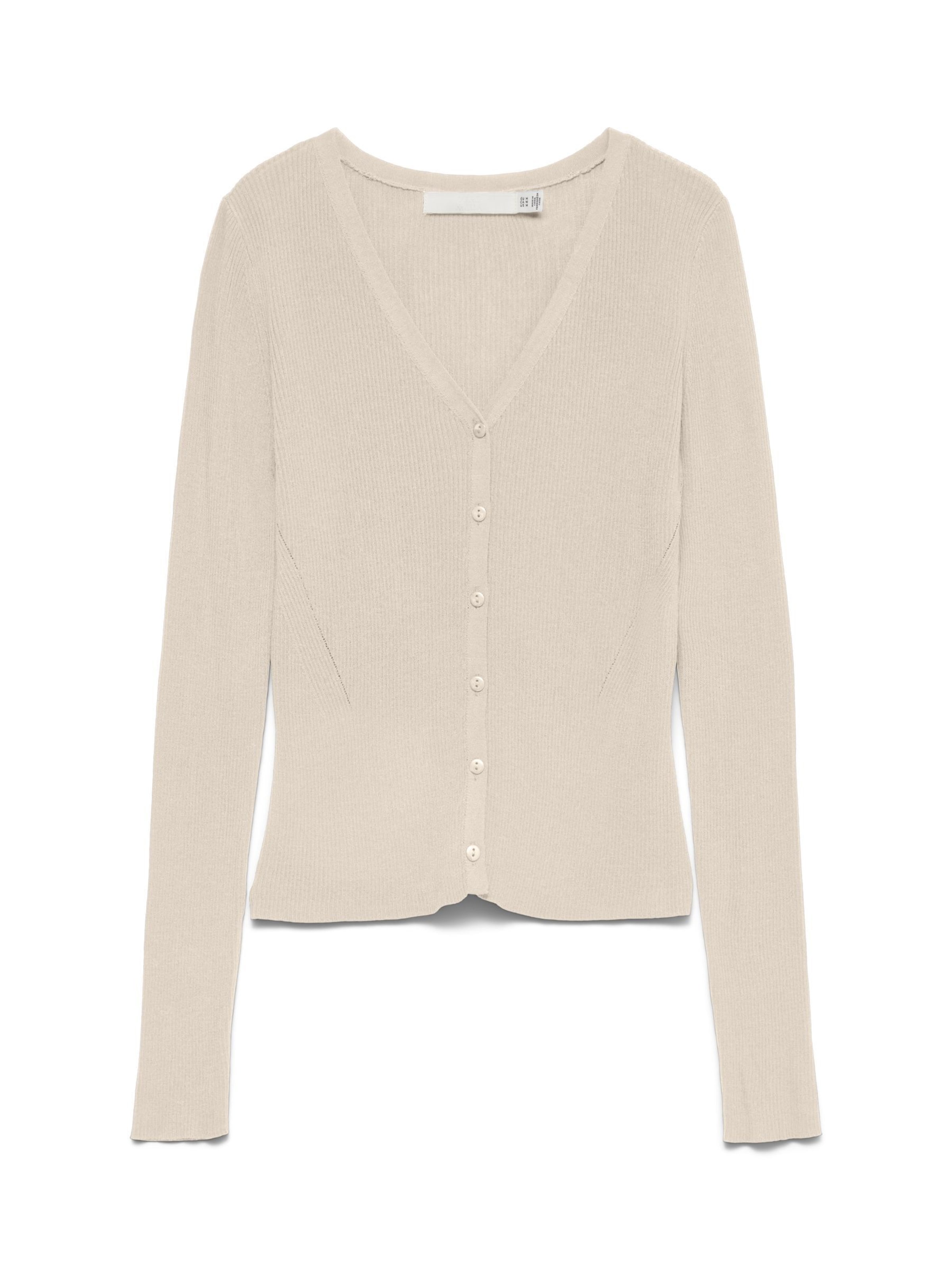 VERO MODA Strickjacke 'VMEyma' in XS in beige, Produktansicht