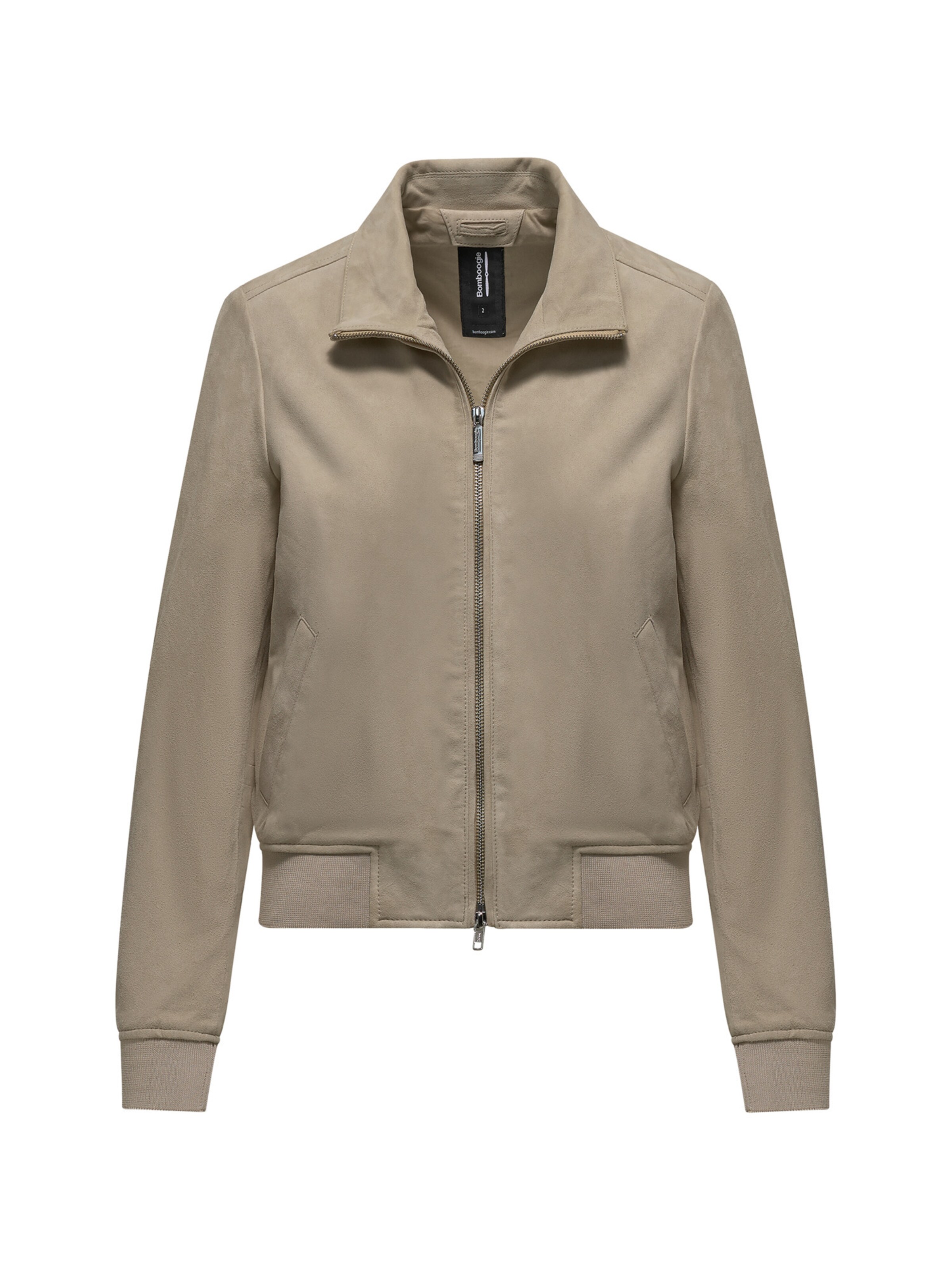 BOMBOOGIE Between-Season Jacket 'Giacca' in Beige: front
