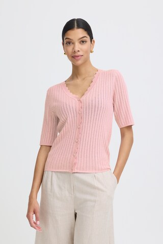 b.young Strickjacke in Pink: Vorderseite