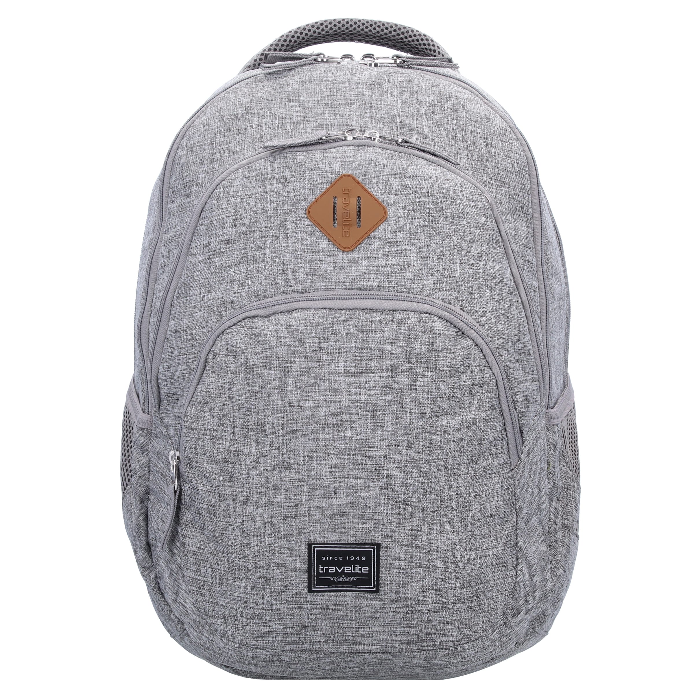 Sac à dos TRAVELITE en gris : devant