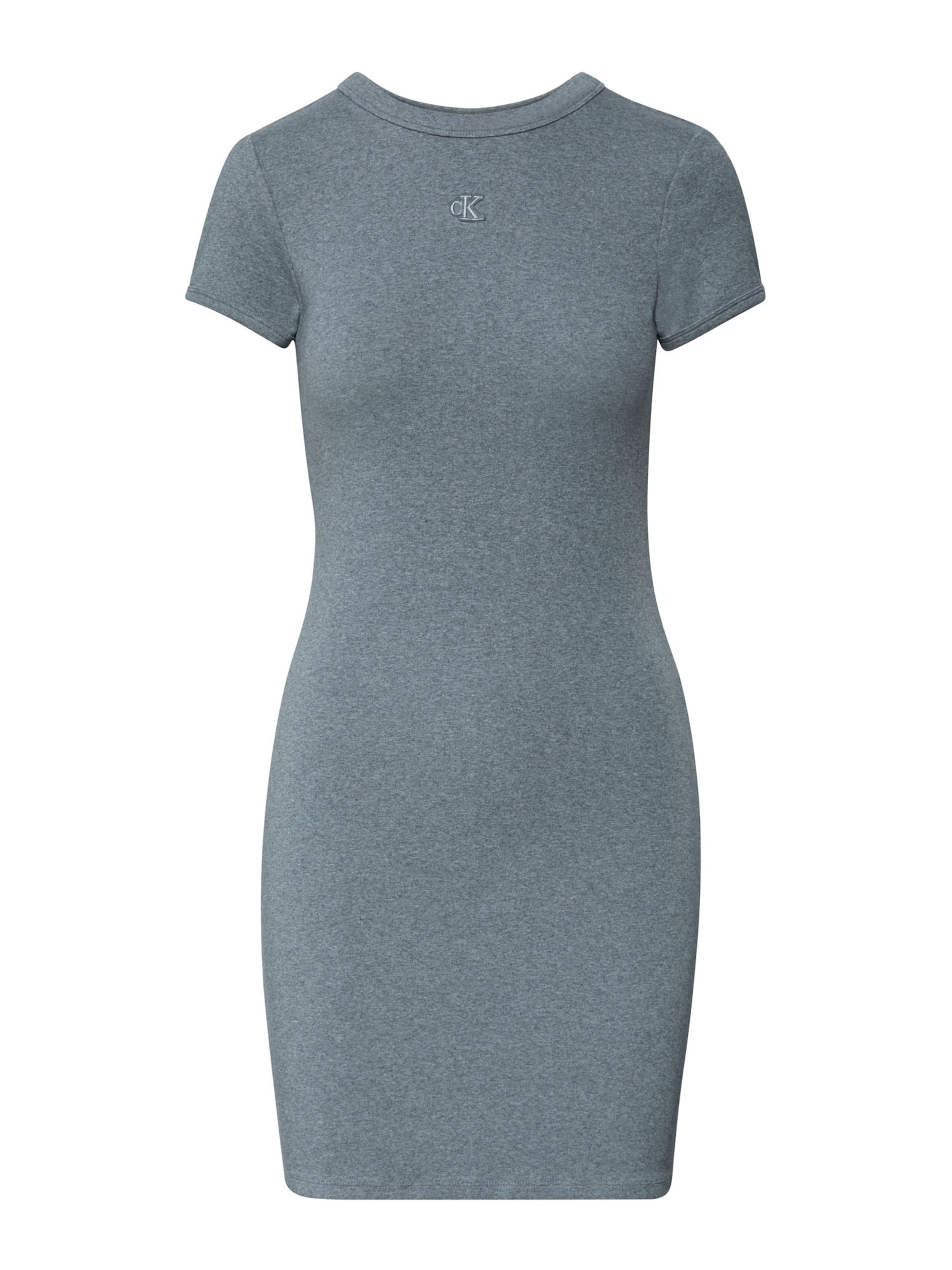 Rochie de la Calvin Klein Jeans pe gri: față