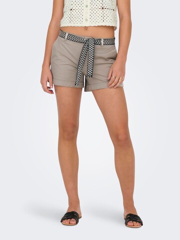 ONLY Regular Trousers 'ONLBIANA' in Grey: front