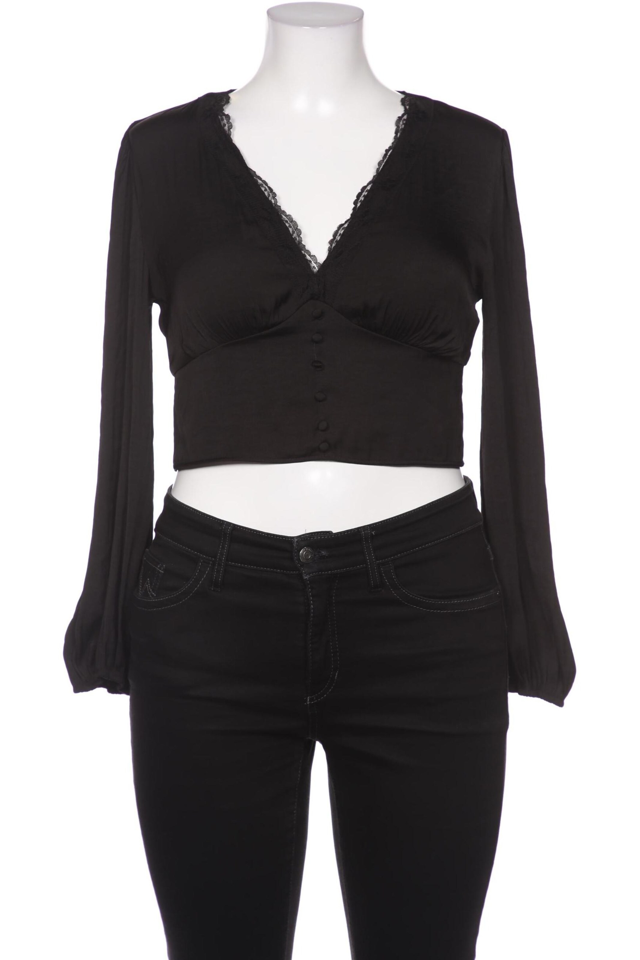 Stradivarius Bluse L in Schwarz: Vorderseite