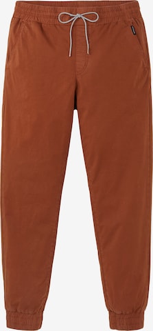 recolution Tapered Chino Pants in Brown: front