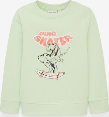 TOM TAILOR Sweatshirt in Groen: voorkant