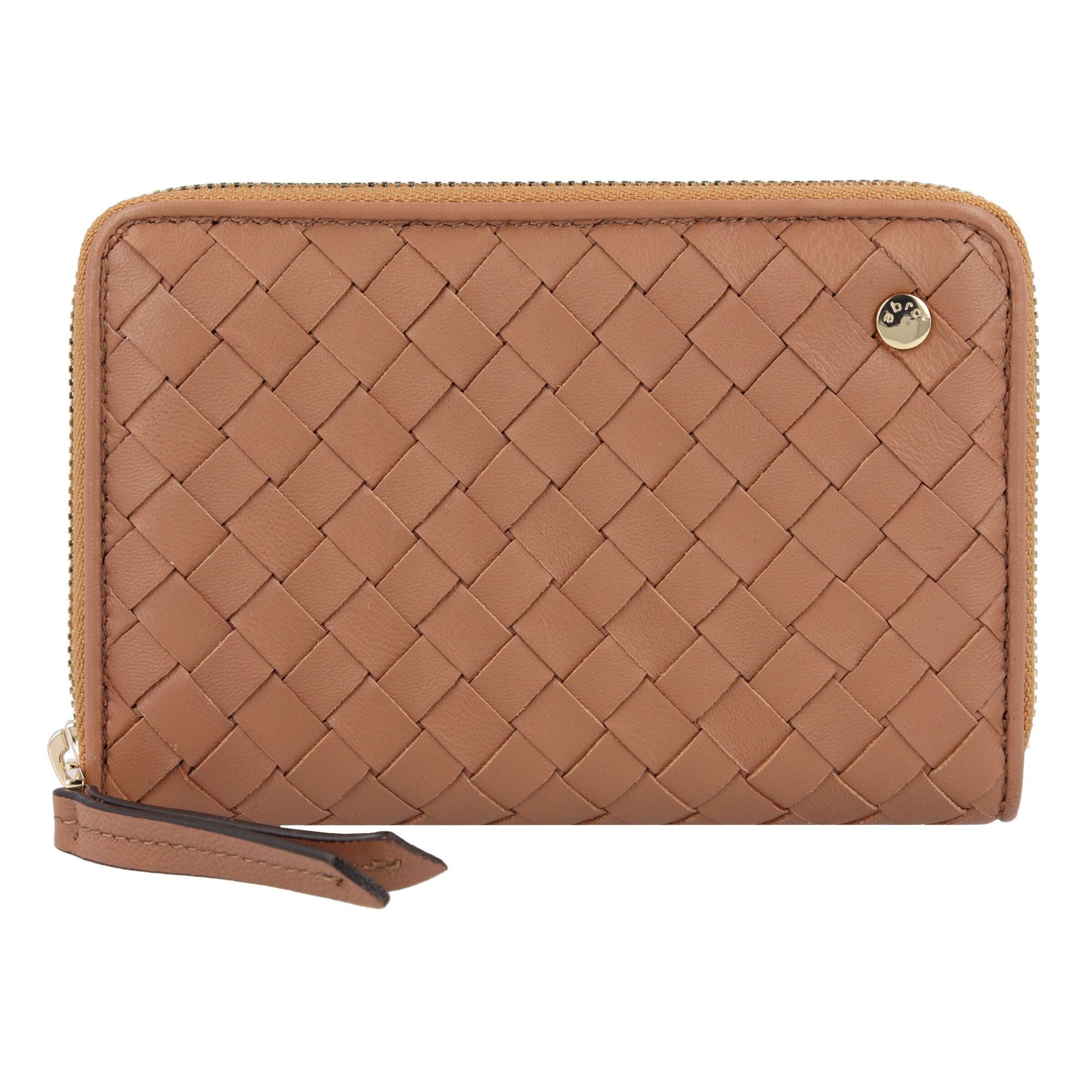 ABRO Wallet 'Piuma' in Brown: front
