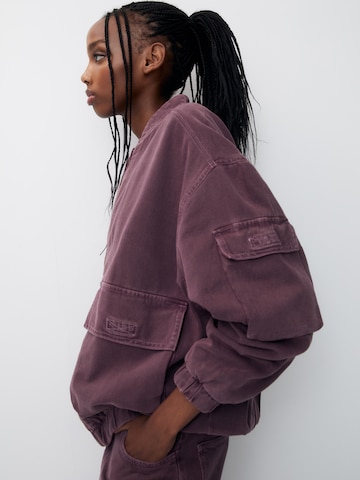 Pull&Bear Between-Season Jacket in Purple