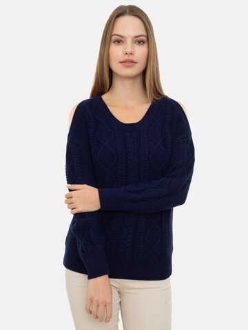 Jacey Quinn Sweater in Blue: front