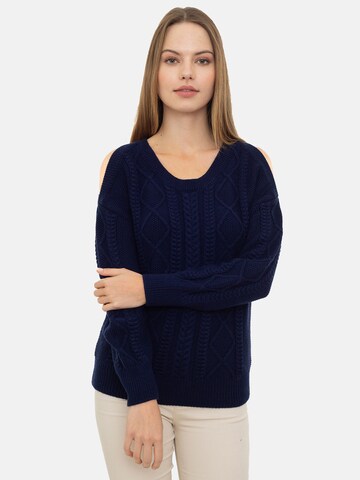 Pull-over Jacey Quinn en bleu : devant