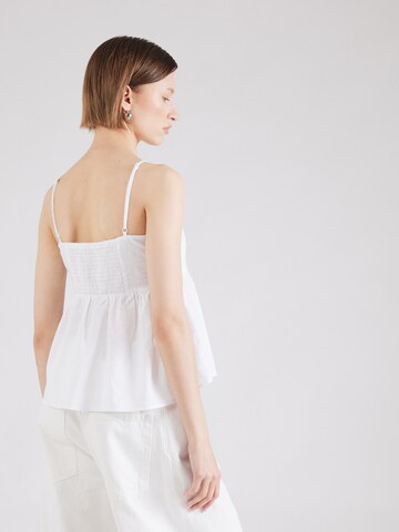 Gina Tricot Toppi värissä valkoinen