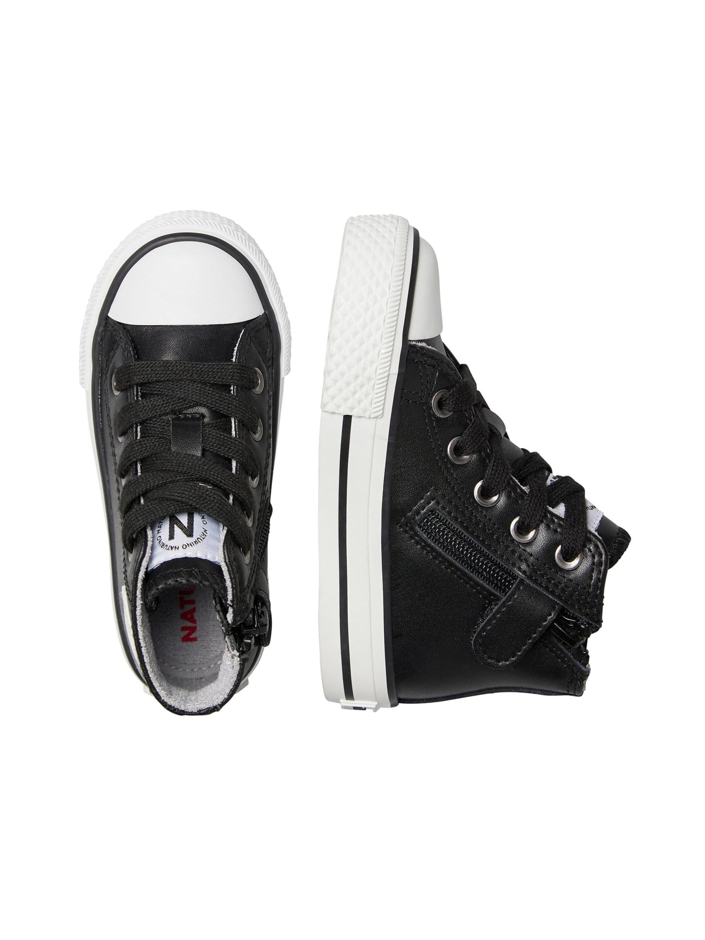 NATURINO Sneakers laag 'YLFAS.' in Zwart