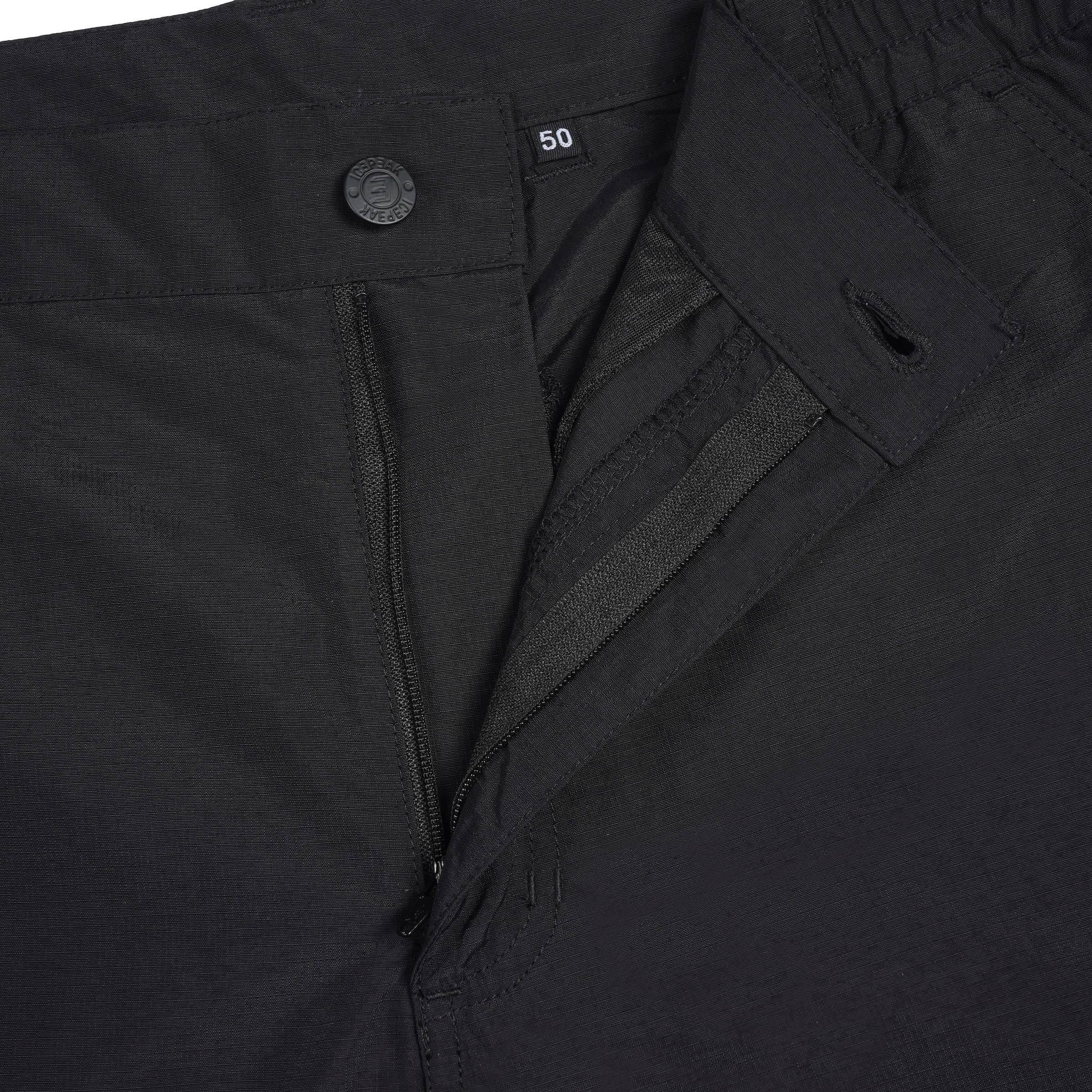 ICEPEAK Regular Outdoor Pants 'Anzio' in Black