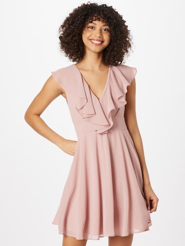 TFNC Коктейльное платье в Ярко-розовый: спереди