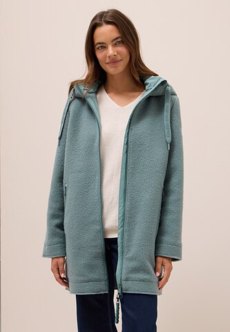 CECIL Between-Seasons Coat in Green: front