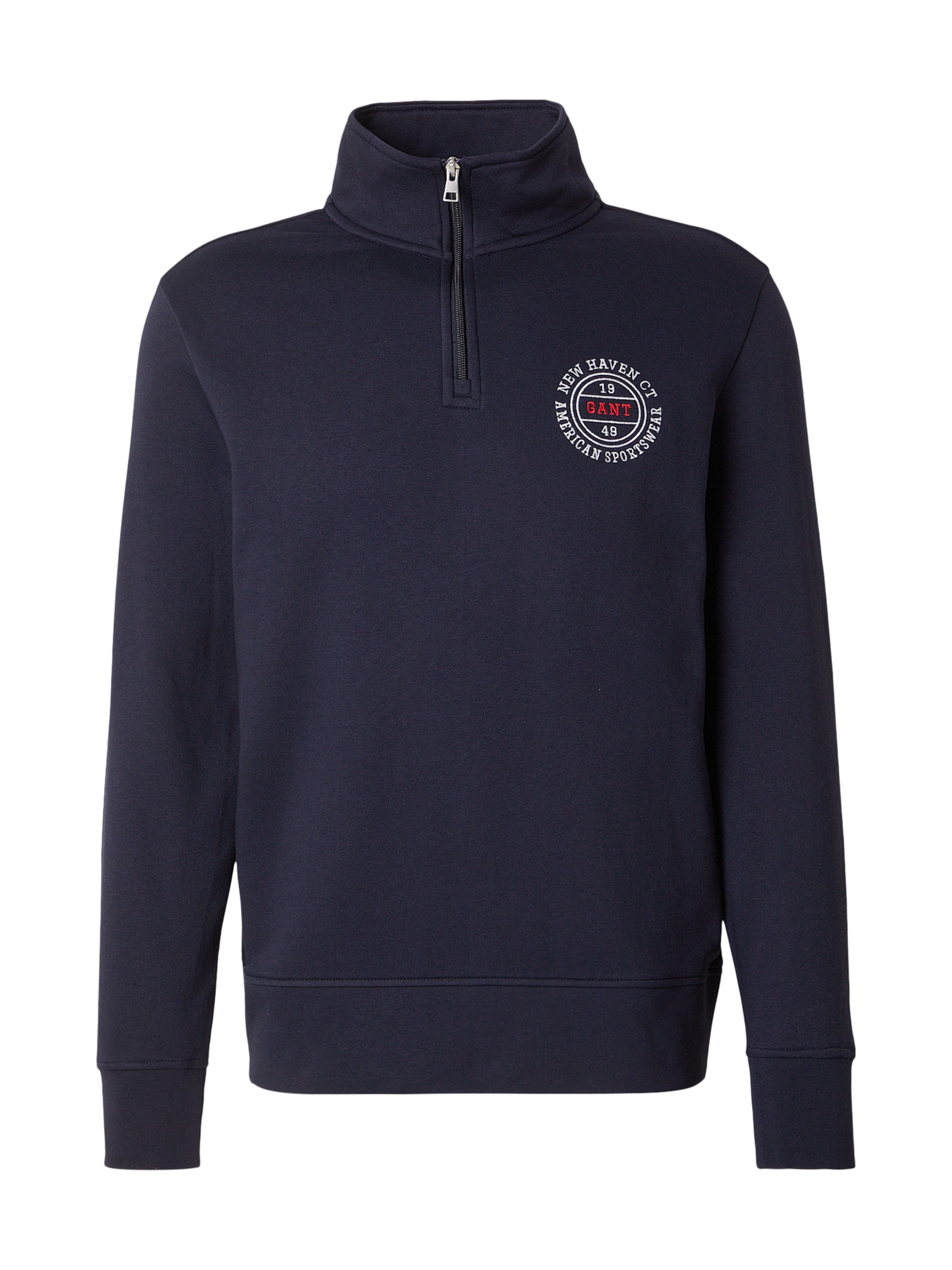 GANT Sweatshirt i marin / lys rød / hvid, Produktvisning