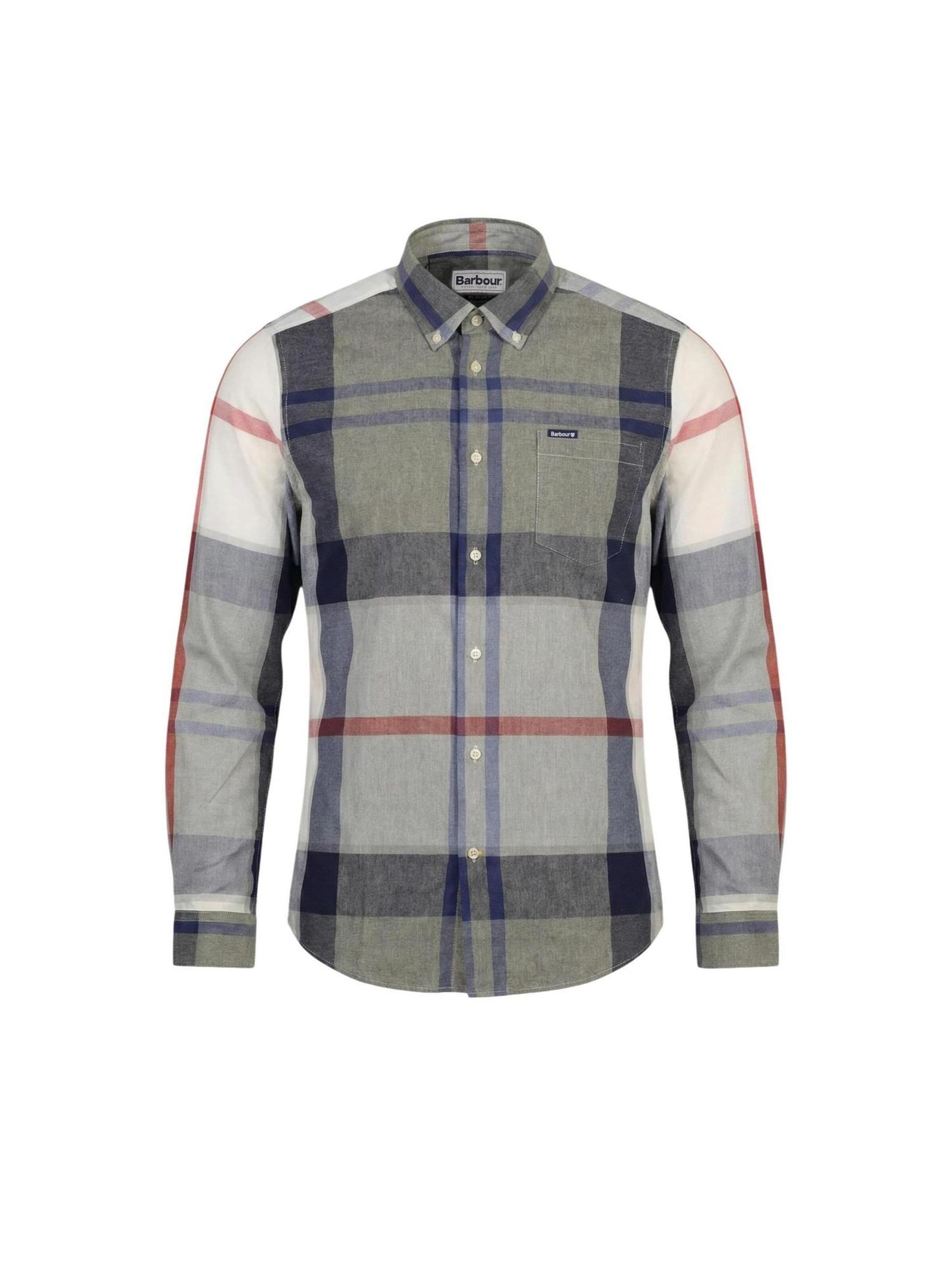 Barbour - Ajuste regular Camisa 'HARRIS  MSH5071' en azul: frente