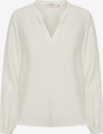 Cream Blouse 'Wilma' in Wit: voorkant