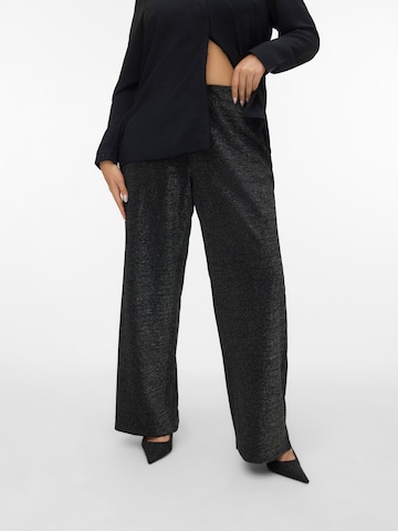 Vero Moda Curve - Loosefit Pantalón 'VMCBerlin' en negro: frente