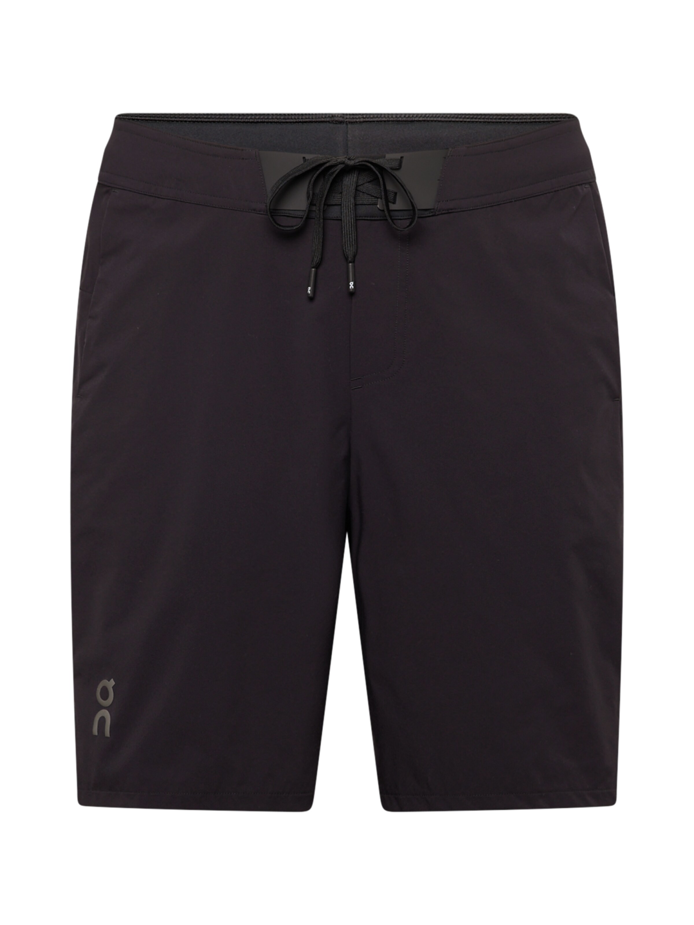 On Regular Workout Pants in Black: front