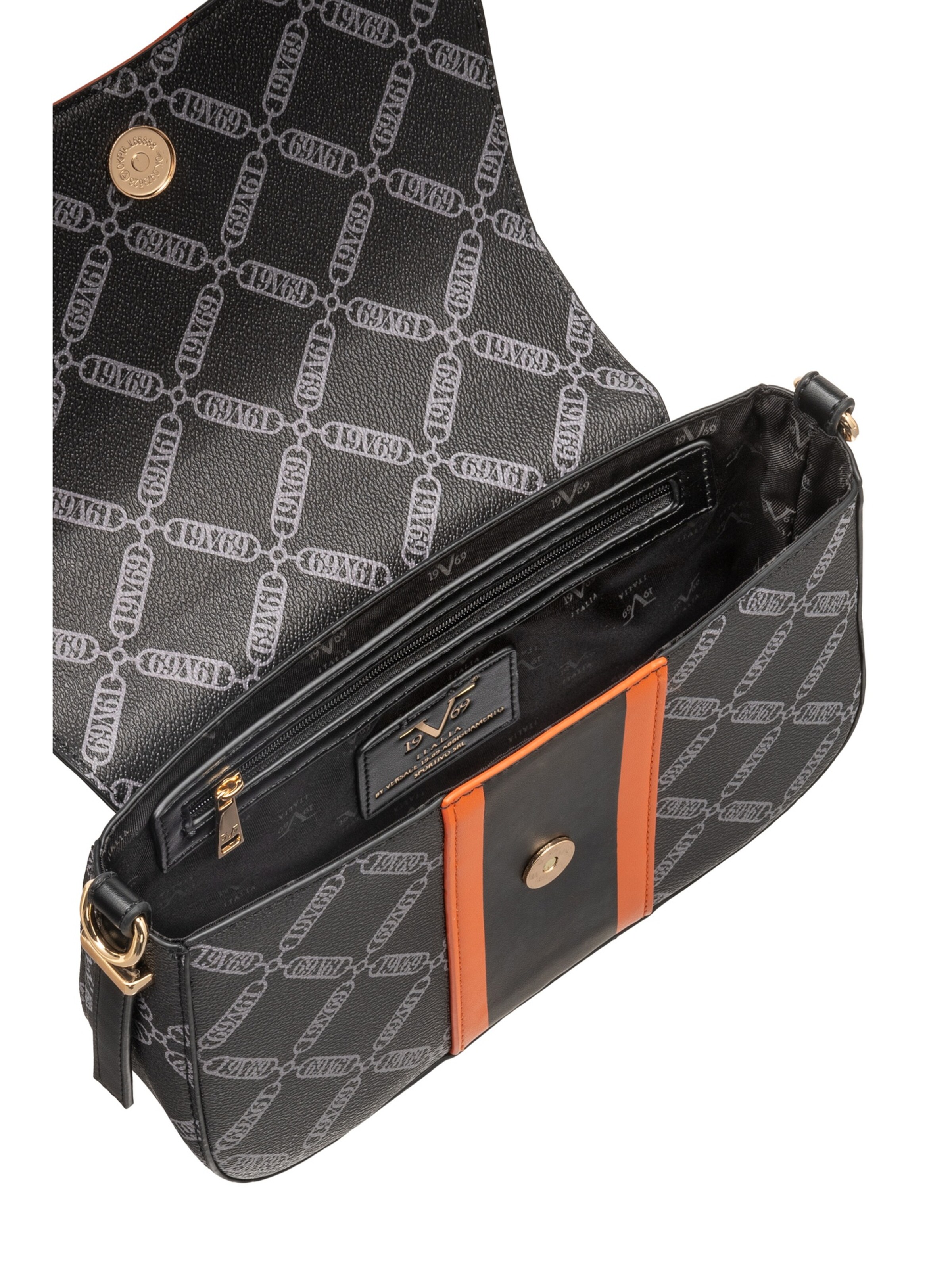 19V69 ITALIA Τσάντα ώμου 'Giustina' σε μαύρο