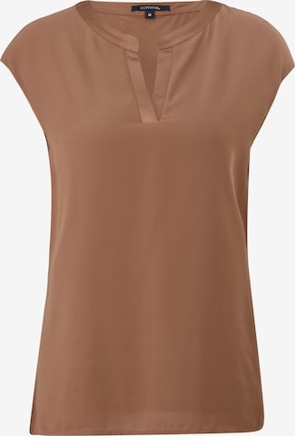 SANETTA Blouse in Brown: front