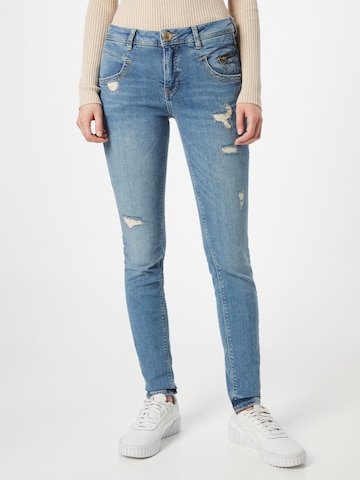 MOS MOSH Jeans 'Nelly' in Blauw: voorkant