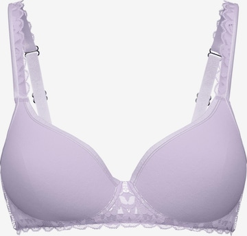 Reggiseno 'Natural Comfort Lace' di CALIDA in lilla: frontale
