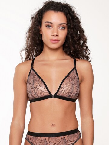 LingaDore Triangle Bra in Black: front