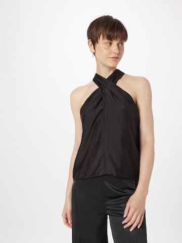 Freebird Top 'Pearl' in Black: front