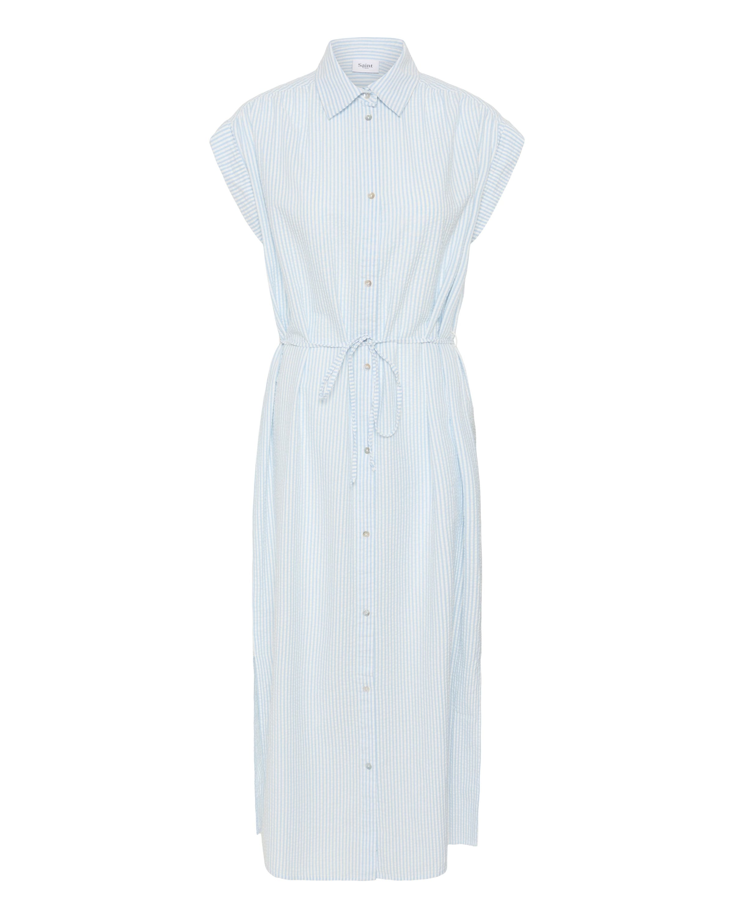 Robe-chemise 'Elmiko' SAINT TROPEZ en bleu : devant