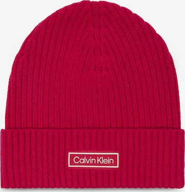 Calvin Klein Шапка в Ярко-розовый: спереди