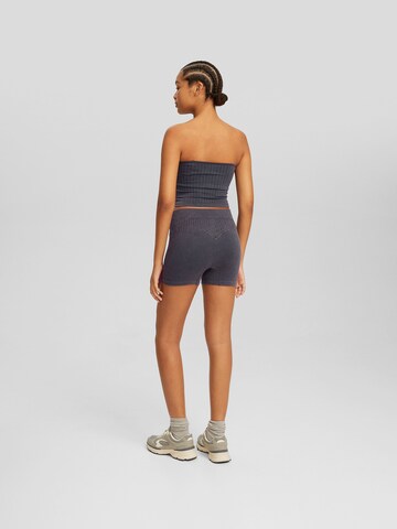 Bershka Skinny Kalhoty – černá