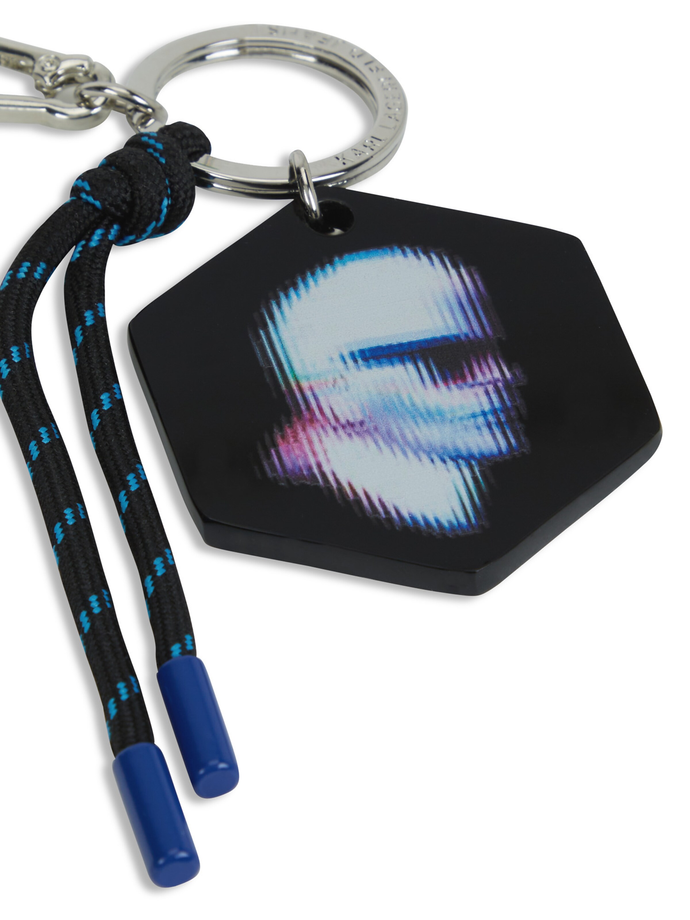 KARL LAGERFELD JEANS Ключодържател 'Cameo' в черно