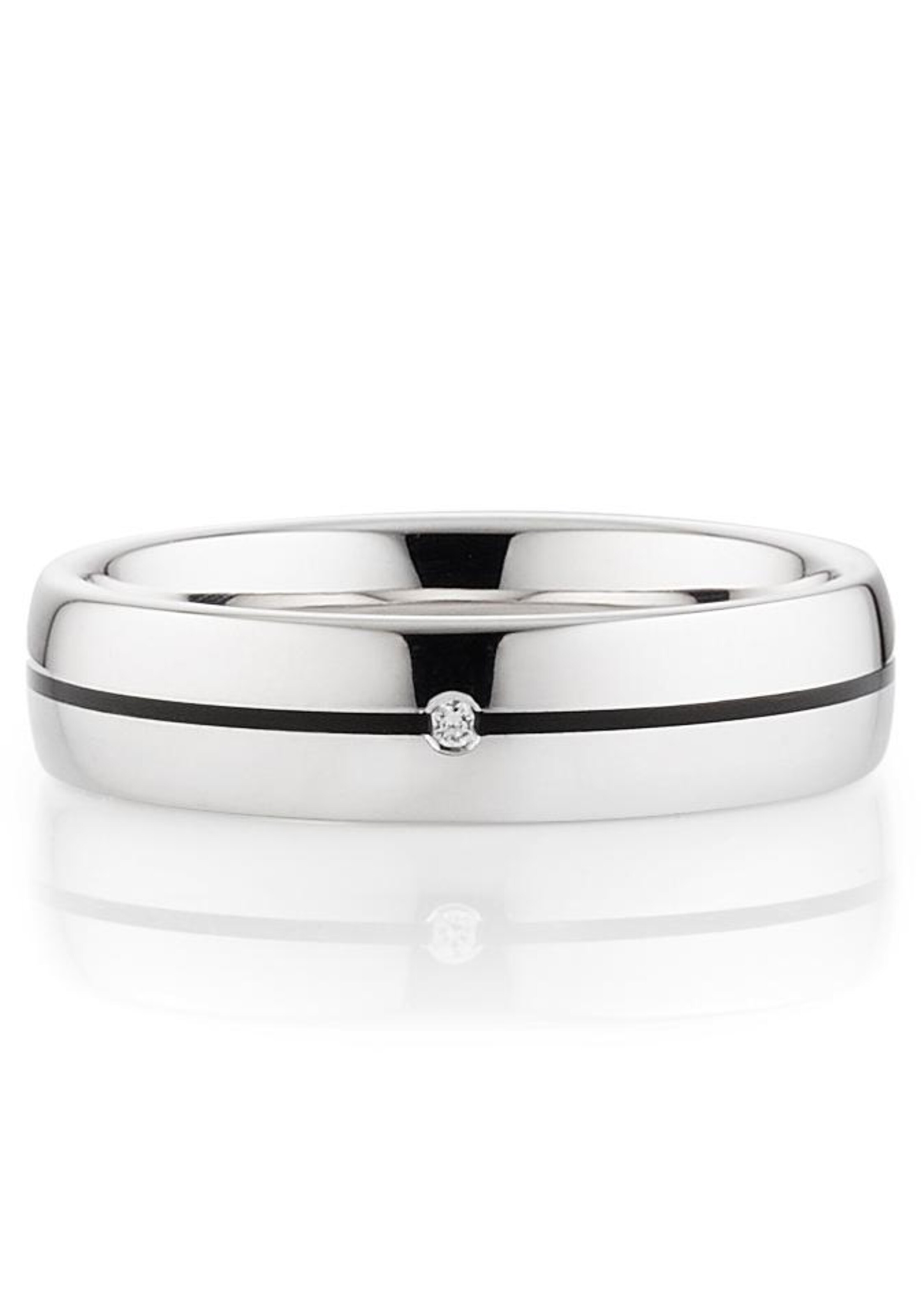Bruno Banani Partnerring in Silber: Vorderseite