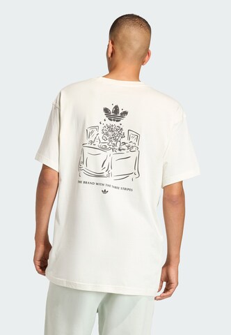 T-Shirt 'Supper Club' ADIDAS ORIGINALS en blanc : devant