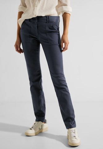 CECIL Slim fit Pants 'Toronto' in Blue: front