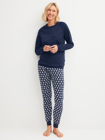 CALIDA Pyjama 'Daylight Dreams'‌‌‌‌‌‌‌‌‌ in Blau