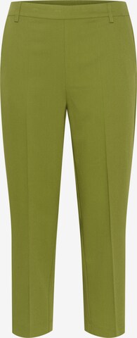 Kaffe Pleated Pants 'Sakura' in Green: front