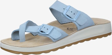 FLY FLOT Pantolette in Blau: Vorderseite