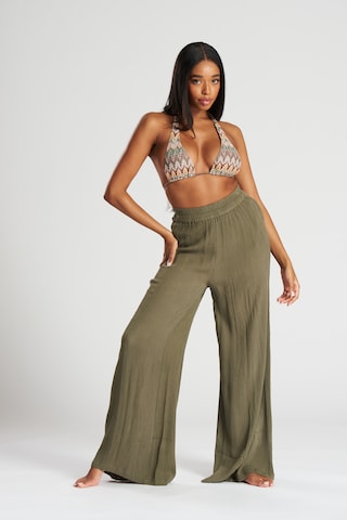 Loosefit Pantalon South Beach en vert
