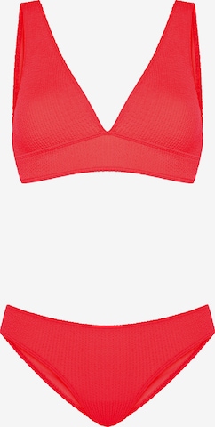 SORBET ISLAND Bikini 'Aqua' in Red: front
