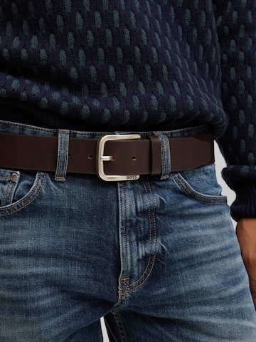 BOSS Black Belt 'Janni' in Brown: front