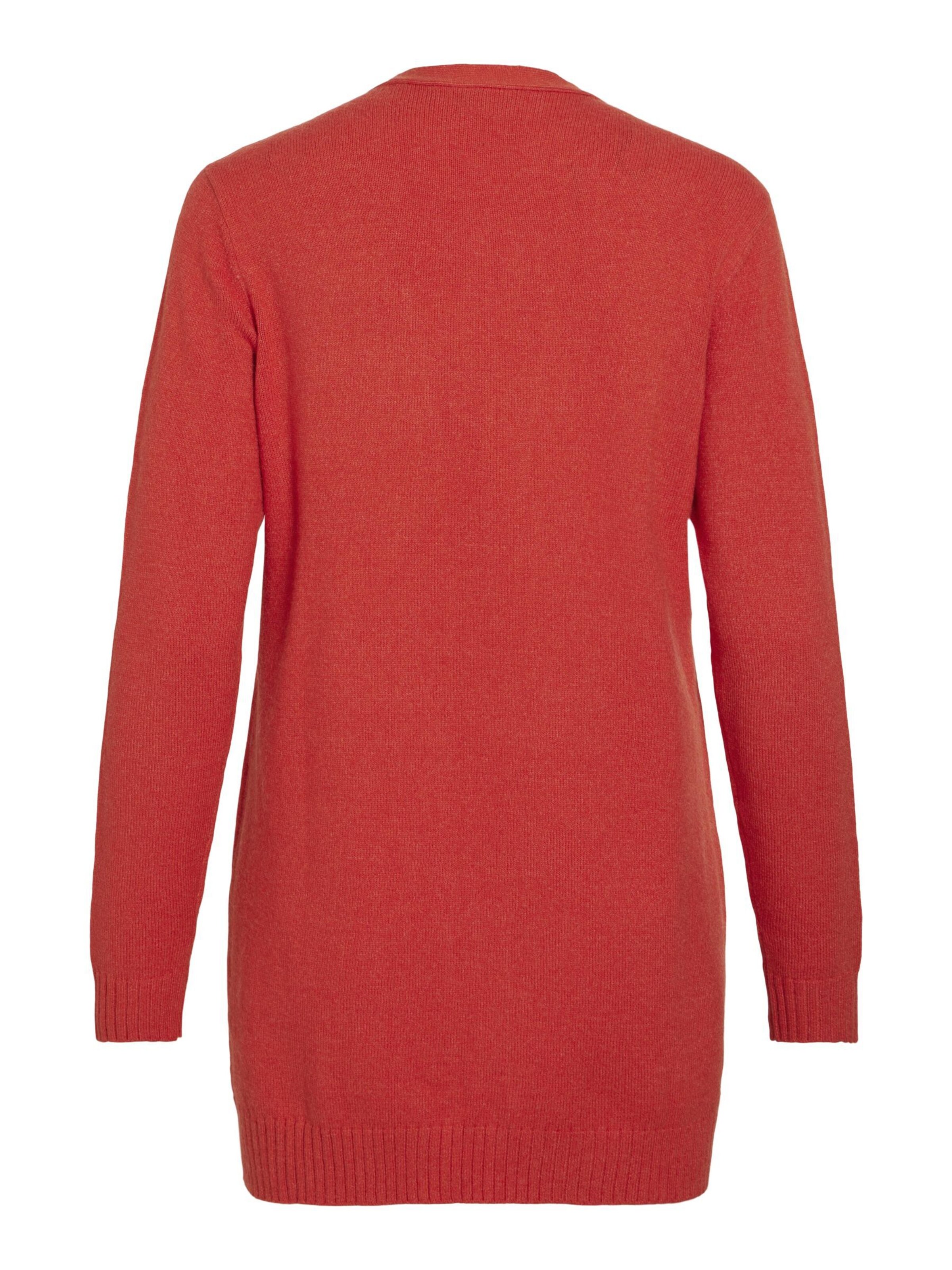 VILA Gebreid vest 'VIRil' in Rood