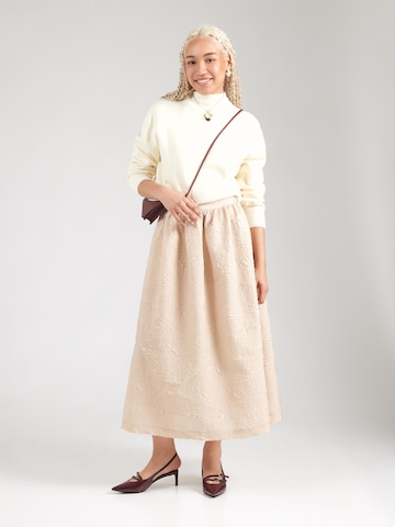 Jupe 'Aldis' MSCH COPENHAGEN en beige