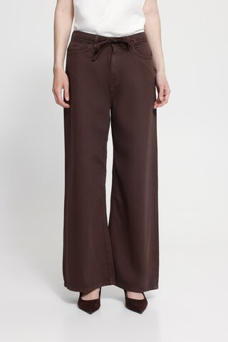 ICHI regular Jeans 'IHHezano' i brun: forside
