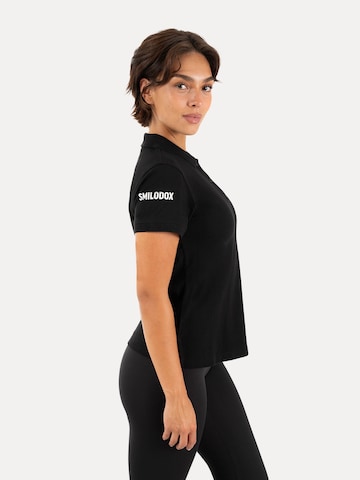 Smilodox Poloshirt ' Soreya ' in Schwarz